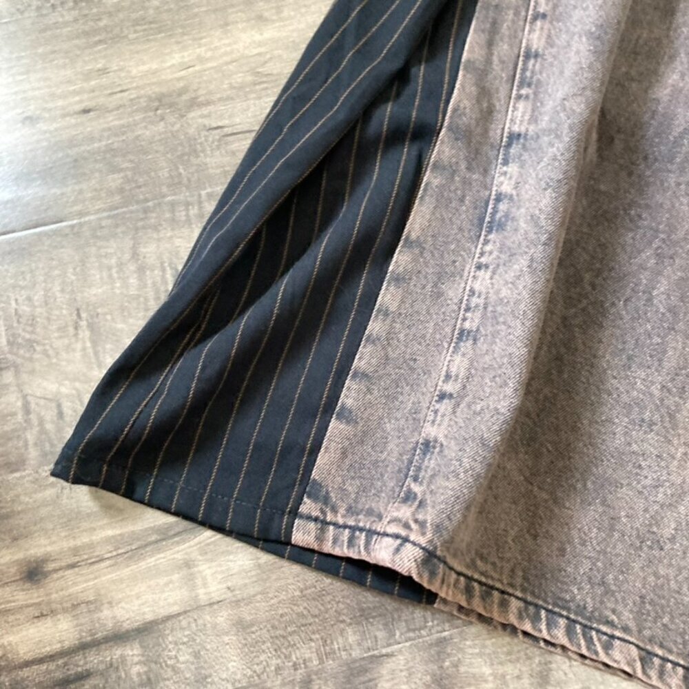 NWT We The Free Gwenyth Low Rise Wide Leg Jeans Black/Brown Sz 26 - Picture 4 of 9